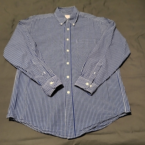 Brooks Brothers Long Sleeved Button Down Pinstriped Shirt Mens Size Medium - Picture 1 of 6